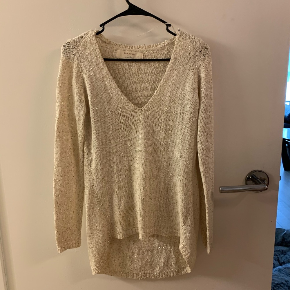 Sparkling v-neck sweater